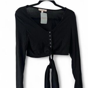 Black Women's Crop Top